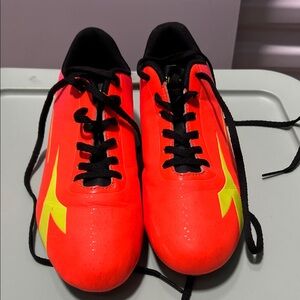 Diadora Red and Yellow Sports Shoes